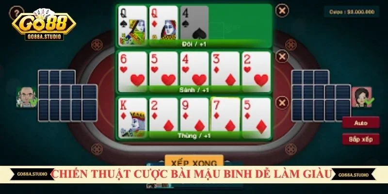 Chiến thuật cược bài mậu binh dễ làm giàu nhanh