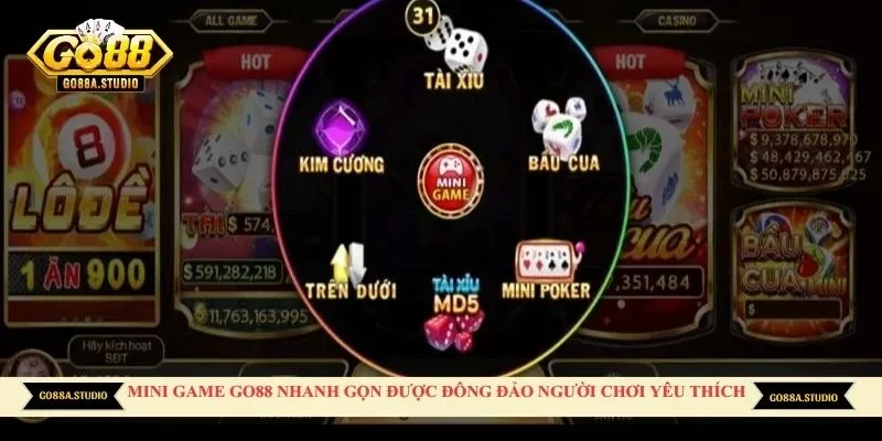 Mini game Go88 nhanh gọn được đông đảo người chơi yêu thích 
