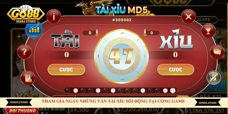 Tham gia ngay những ván tài xỉu sôi động tại cổng game